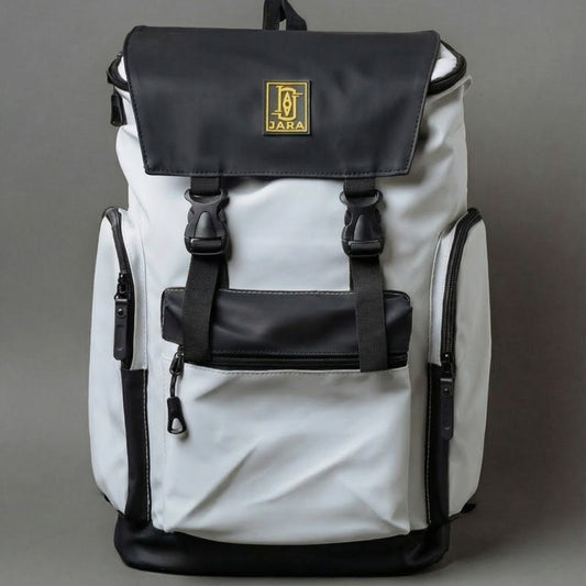 ZURICH Black & White Travel backpack with laptop compartment